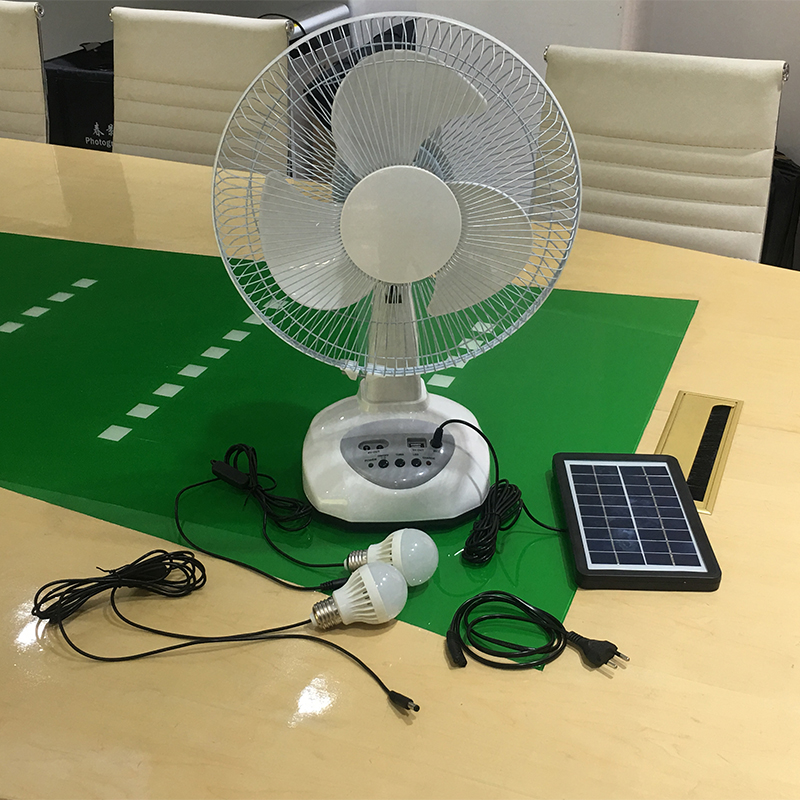 Solar Electric Fan With Charger And 2 Bulbs Direct 220v And Solar Panel Solar Electric Fan With Charger And 2 Bulbs Direct 220v And Solar Panel