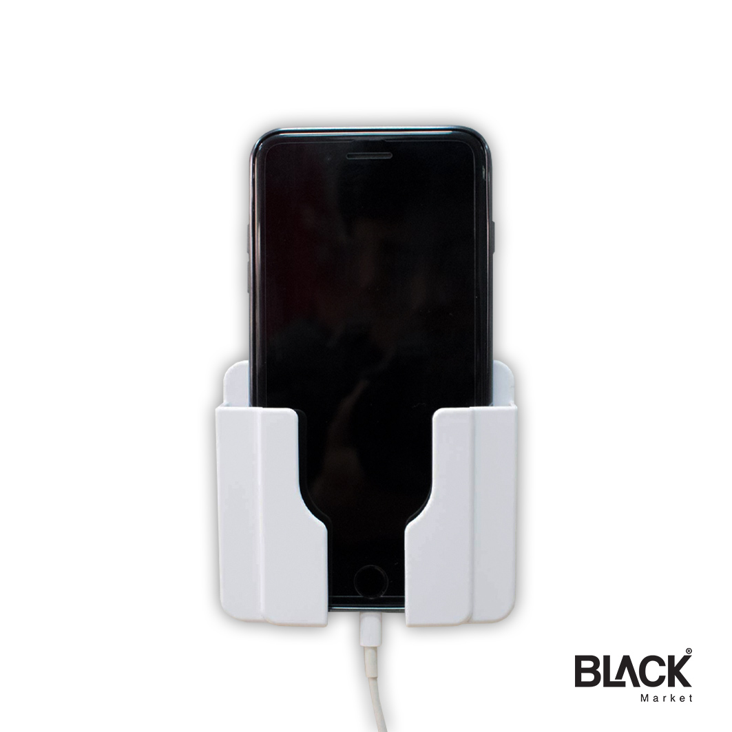 thumbnail image 2 of Self Adhesive Bedside Phone Charging Station Organizer Wall Mount 2 of 10