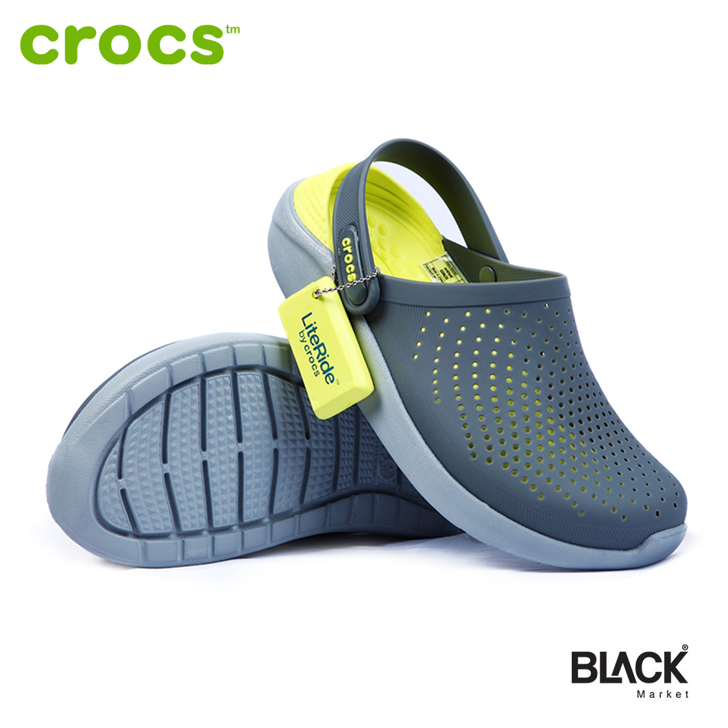 Crocs LiteRide Everyday Footwear Clog Sandals and slippers with eco For Men  - BLACK Market