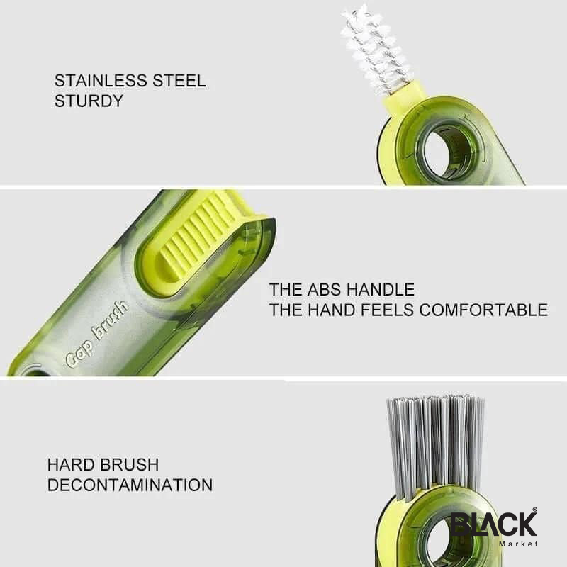 1pc Simple U-shaped Bendable Gap Brush Multi-functional Mini Convenient  Cleaning Brush For Taps, Bathroom, Kitchen With Hygienic Corner