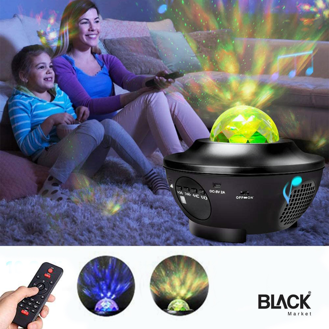LED Galaxy Starry Projector Night Light. - BLACK Market