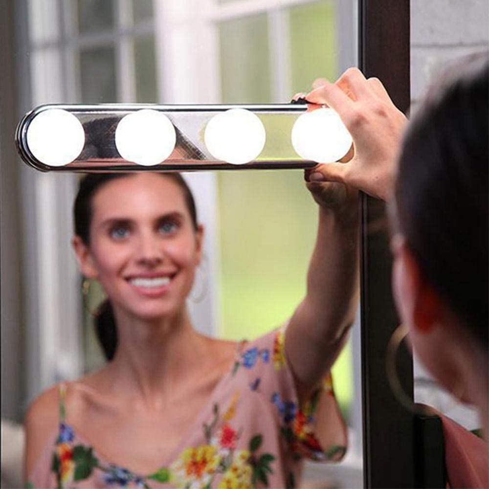 Studio Glow LED Vanity Mirror Lights with 4 LED Bulbs and Powerful Suction  Cups - BLACK Market