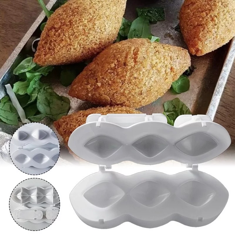 Caixk Kibbeh Roller Express Mold Maker 1pc 5cm Meatball Mold Meatball Size Manual Meatloaf Maker Press Tool for Making Fried