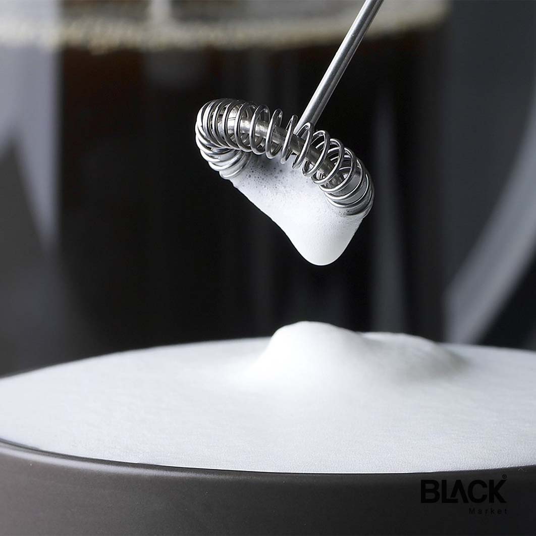 HONGXIN Portable Electric Stainless Steel Cappuccino Mixer Milk Foam Maker  Whisk Coffee Eggs Chocolate - BLACK Market