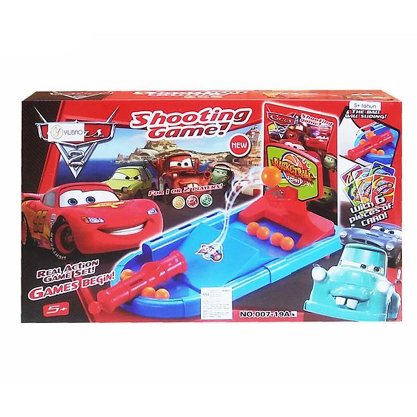 Cars 2 Shooting Game kids Toys with 6 pcs of cards BLACK Market