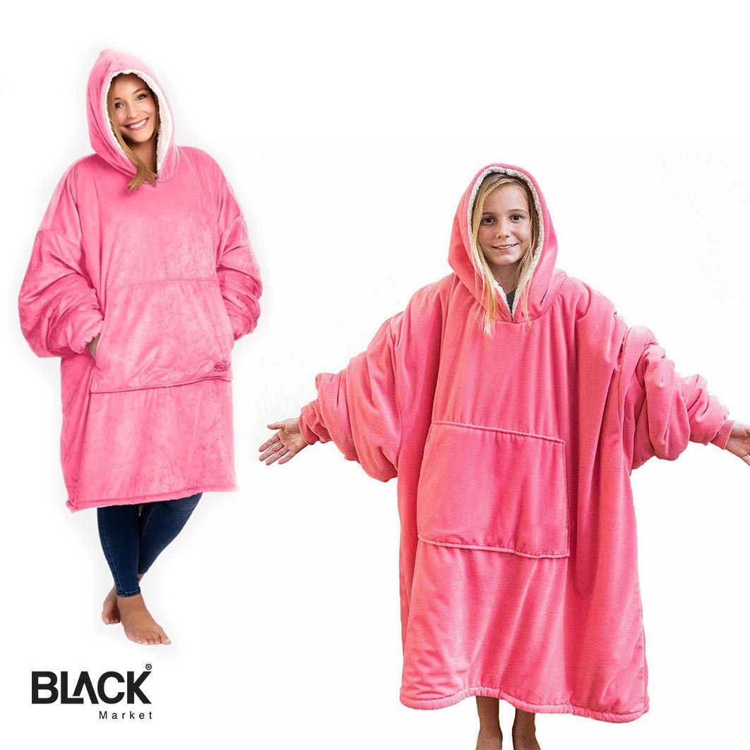 Huggle Ultra Plush Blanket Hoodie, Super Soft Warm Outdoor/Indoor Adult ...