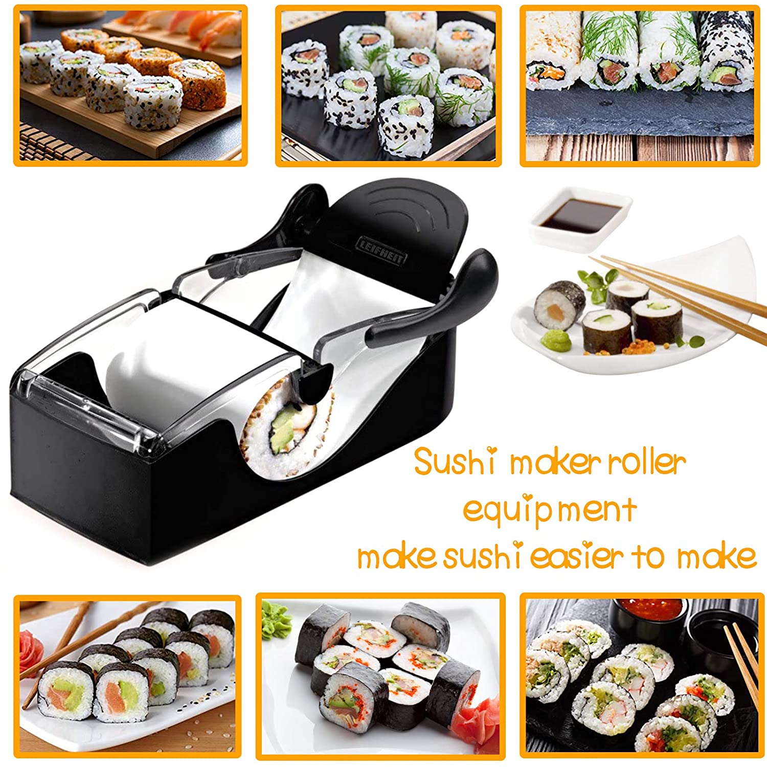 Sushi Maker Roller equipment Perfect Roll Sushi Machine DIY Easy