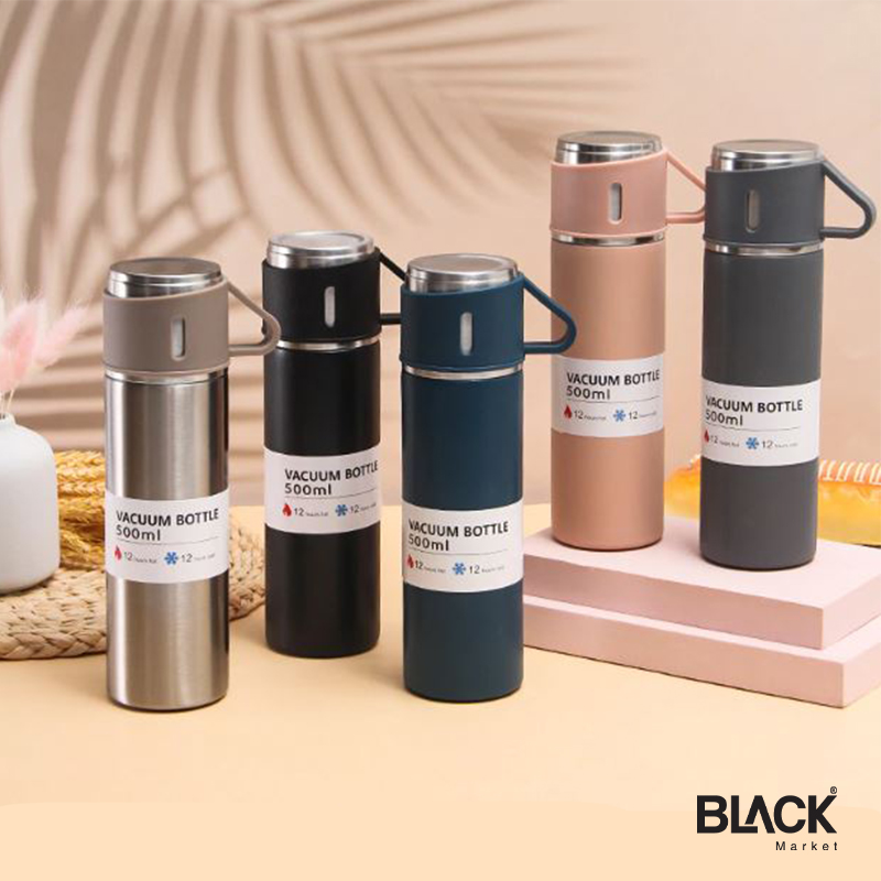 500Ml Bullet Double-Layer Stainless Steel Vacuum Thermos Coffee