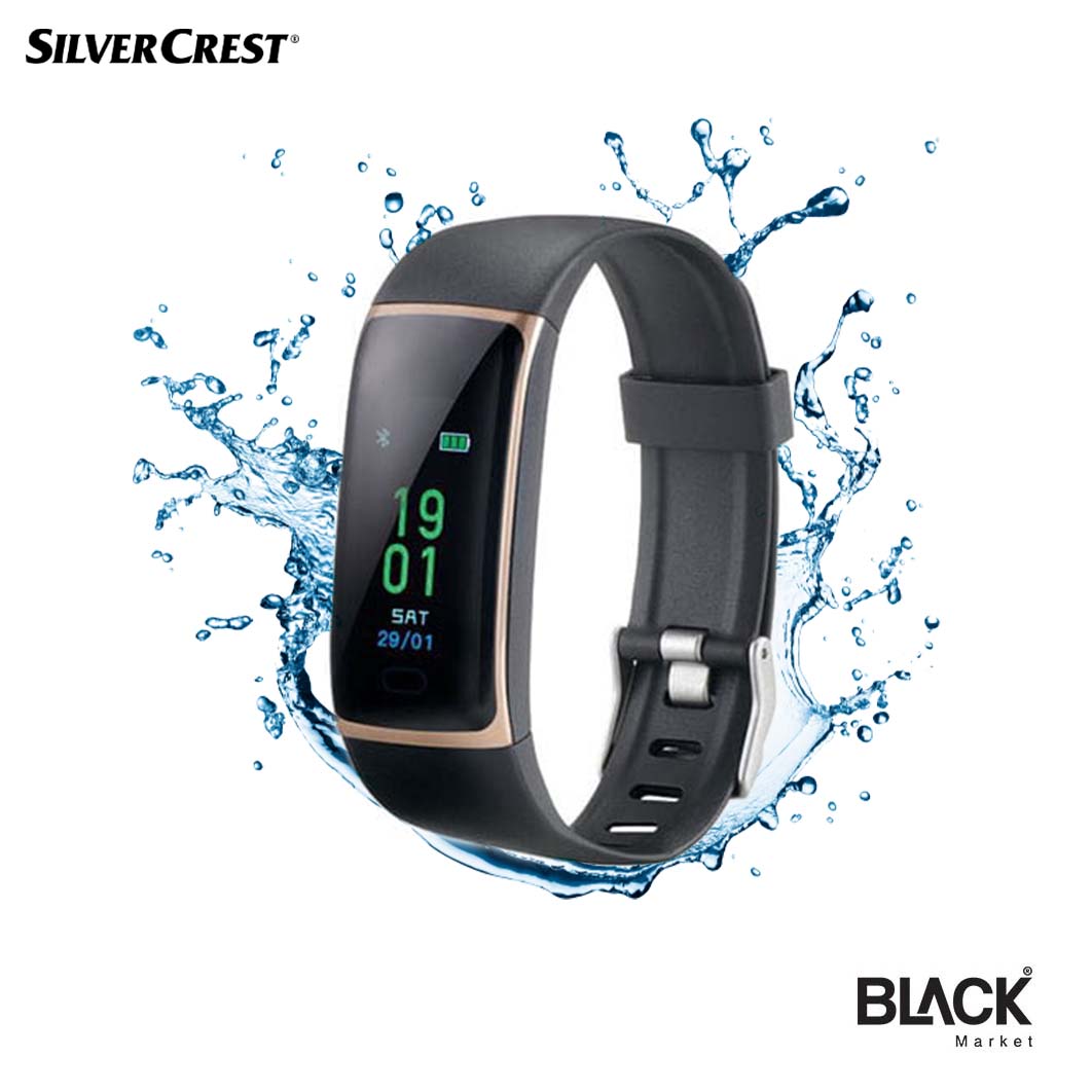 - Tracker with Silvercrest color monitor TFT BLACK SmartWatch display rate Market heart and Acticity